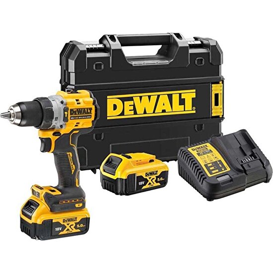 Dewalt DCD805P2T Li-Ion Kömürsüz Çift Akülü Darbeli Matkap 18V 5.0AH